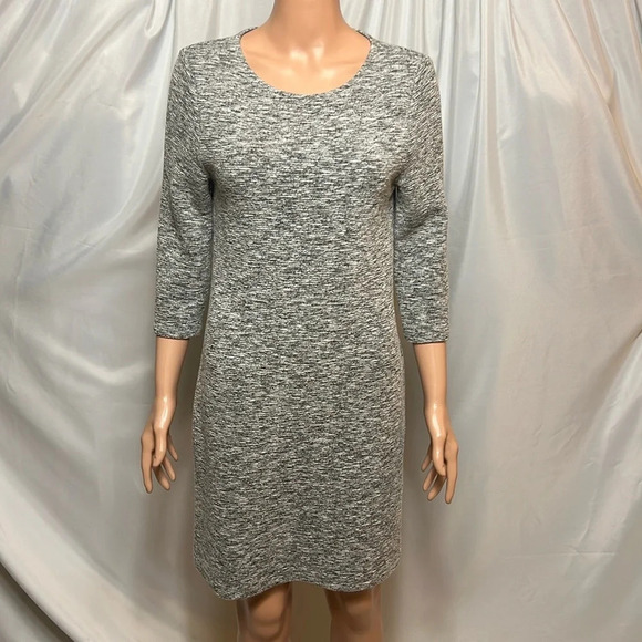 French Connection Knit Jersey Midi Sweater Dress Size 6 Gray - Picture 1 of 8